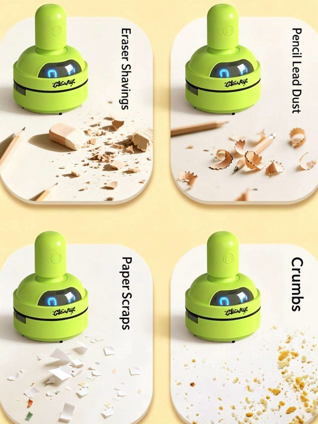 MiniCord™ Portable Desktop Vacuum Cleaner – Compact Cordless Dust & Crumb Cleaner