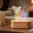FlameGlow™ Ultrasonic Aroma Diffuser & Humidifier – Colorful Flame Effect