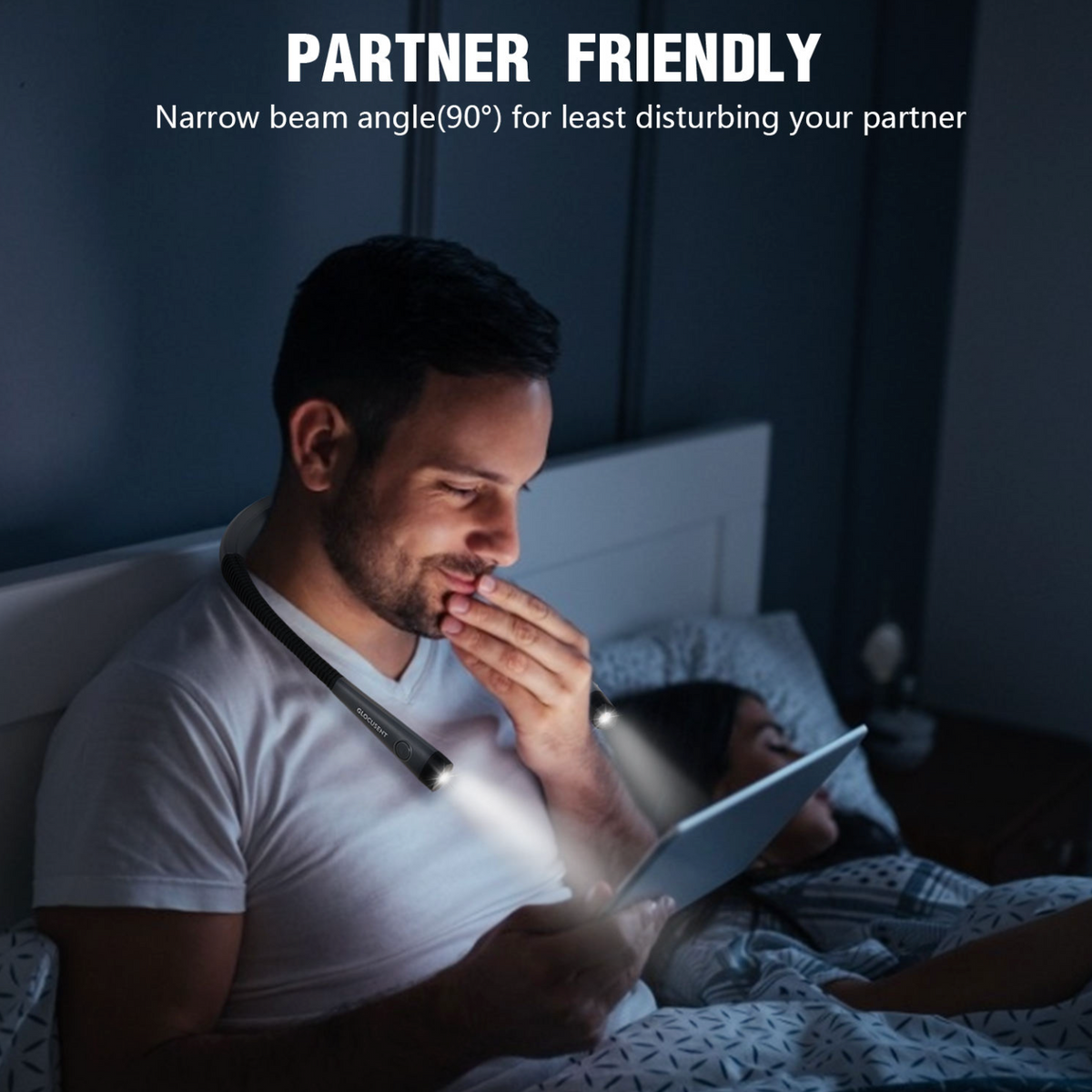 Hands-Free Rechargeable Neck Reading Light